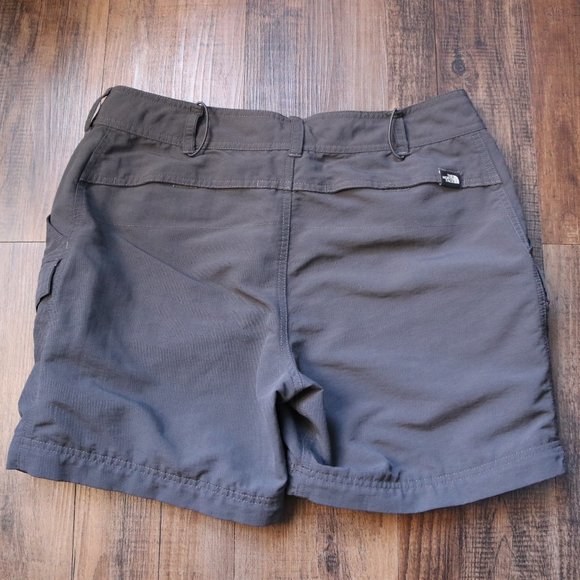 The North Face Shorts Women 10 Dark Gray Outdoor Hiking Camping - Picture 6 of 15